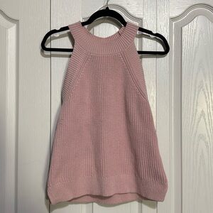 Ann Taylor Loft Light Pink Sweater Tank